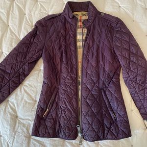Lightweight Burberry Jacket in Plum